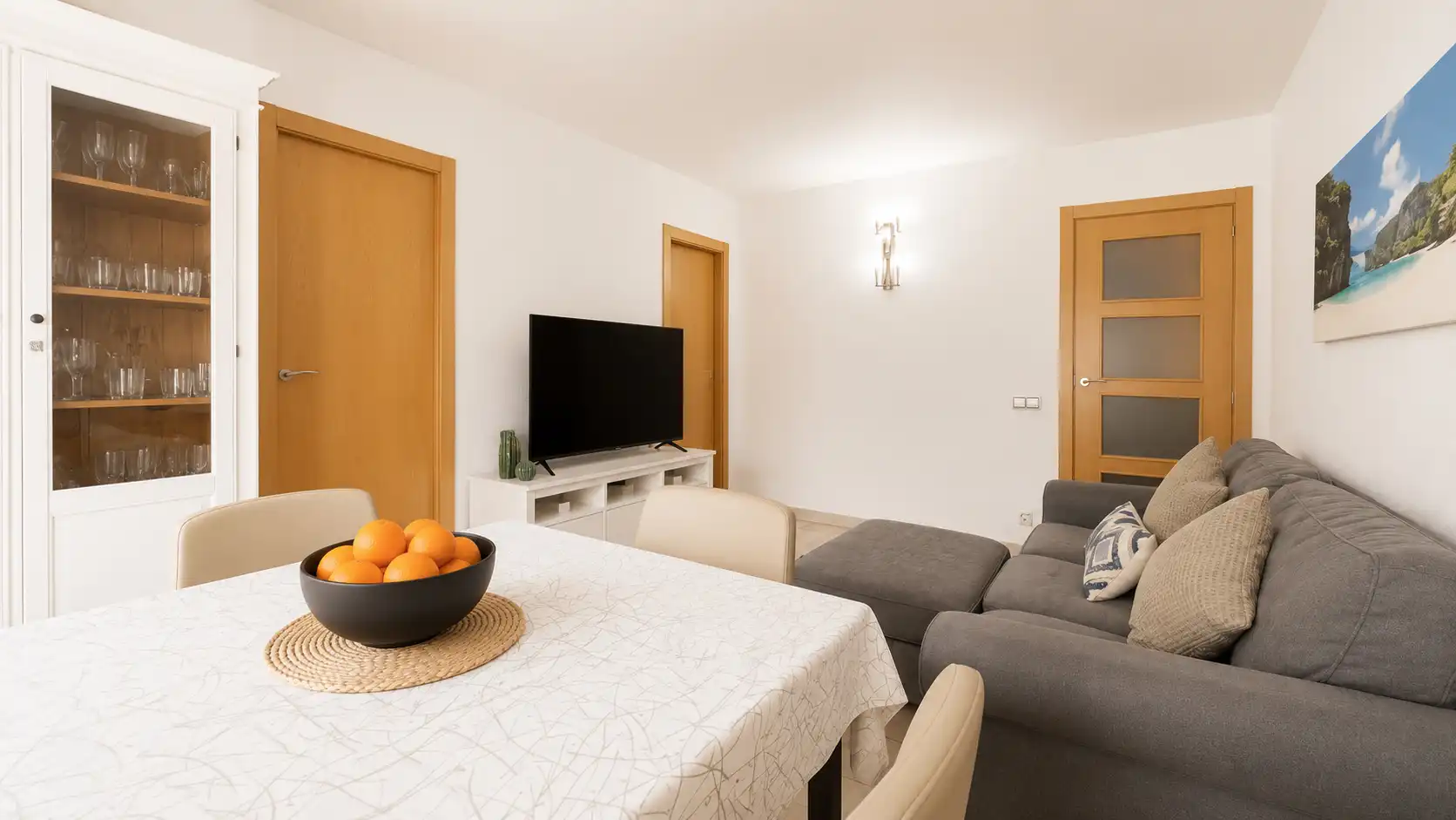 Sala de estar de Piso en venta en Cerdanyola del Vallès con Aire acondicionado, Calefacción y Parquet