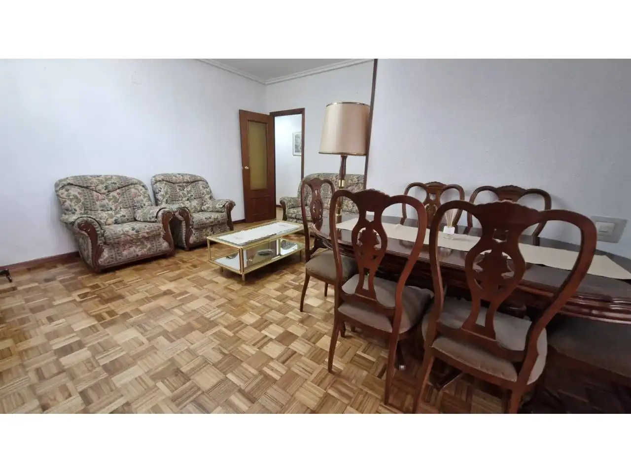 Wohnzimmer von Wohnung zum Verkauf in  Logroño mit Heizung, Parkett und Terrasse