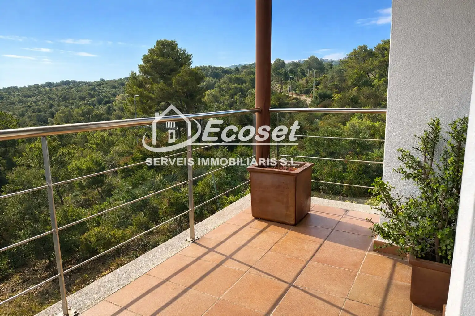 Terrasse von Haus oder Chalet zum Verkauf in Vallirana mit Klimaanlage, Heizung und Privatgarten