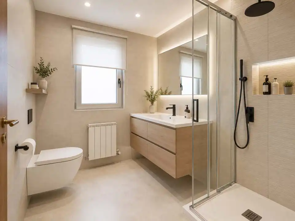 Baño de Piso en venta en Vitoria - Gasteiz con Calefacción, Parquet y Terraza