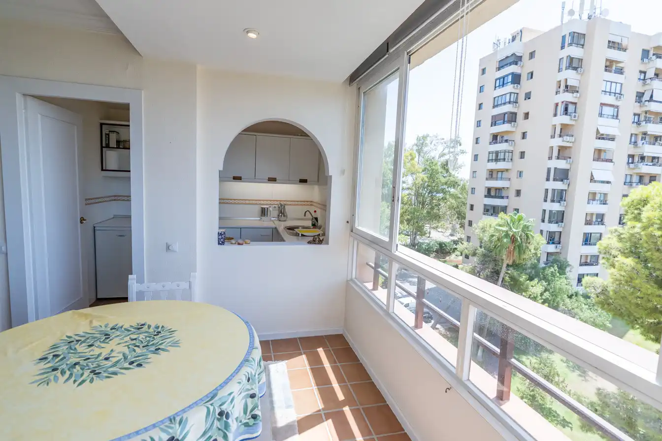 Balcony of Apartments for sale in Marbella  with Swimming Pool and Community pool
