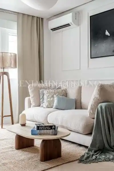 Sala de estar de Piso de alquiler en Madrid con Terraza y Amueblado