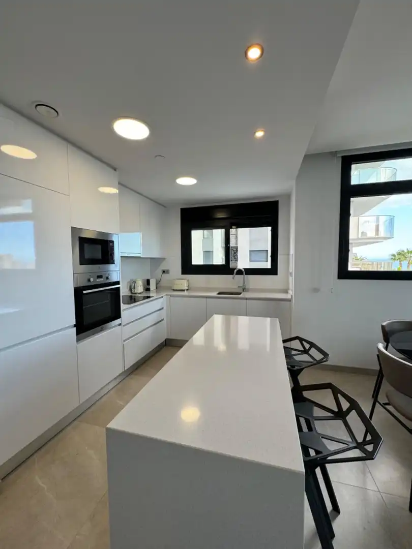 Kitchen of Apartments for rent in Benidorm  with Air Conditioner, Heating and Private garden