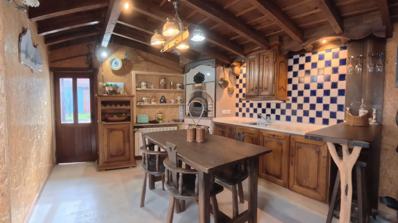 Cocina de Casa o chalet en venta en Hermandad de Campoo de Suso con Terraza, Piscina y Amueblado