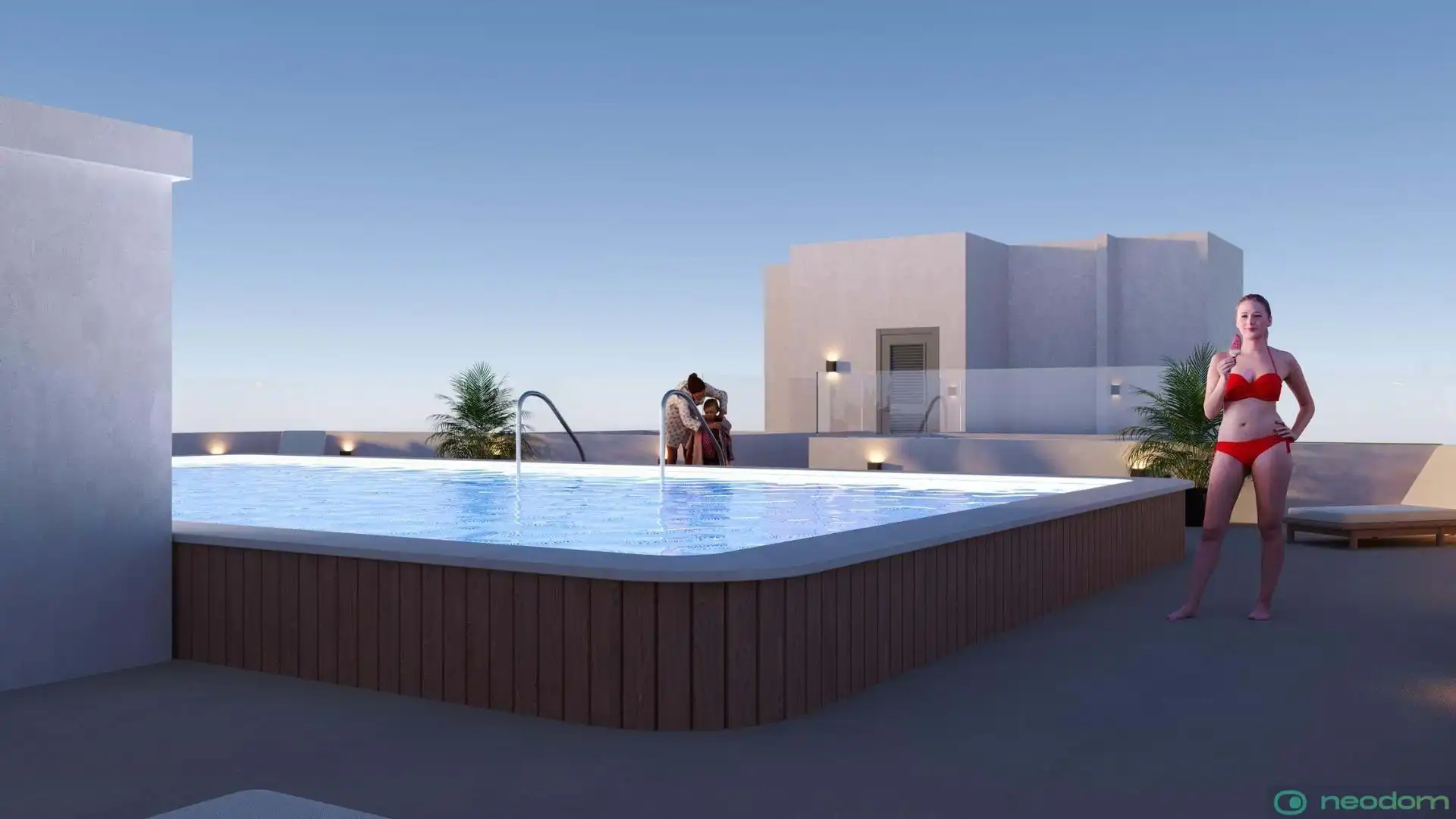 Piscina de Àtic en venda en San Miguel de Salinas amb Aire condicionat, Terrassa i Piscina