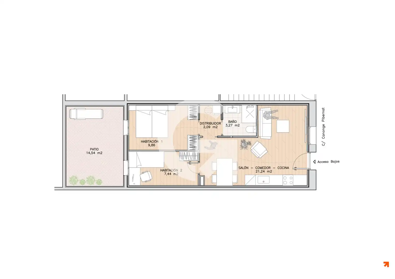 Piso en venta en Barcelona con Aire acondicionado, Calefacción y Horno