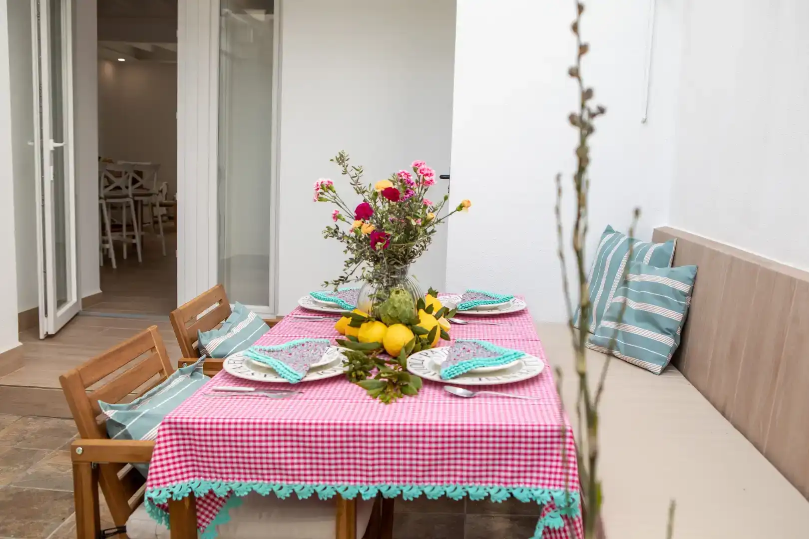 Terrasse von Wohnung zur Miete in Dénia mit Parkett und Möbliert