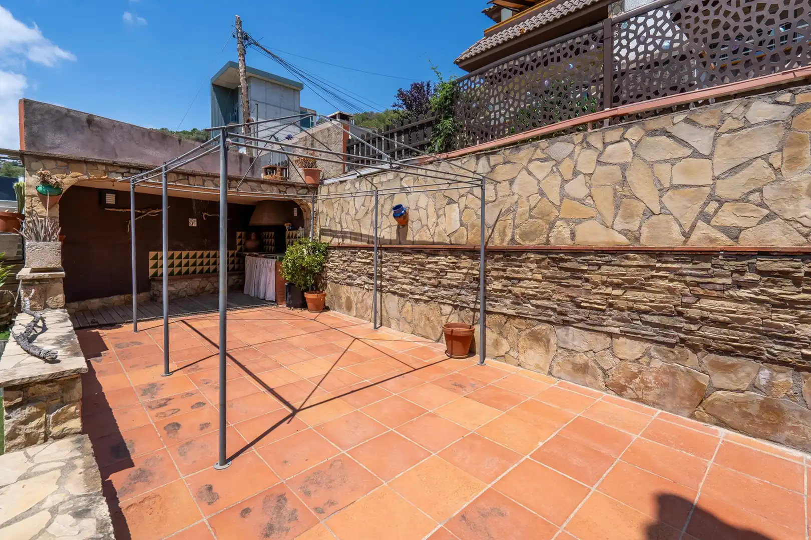 Terraza de Casa adosada en venta en La Palma de Cervelló con Calefacción, Jardín privado y Terraza