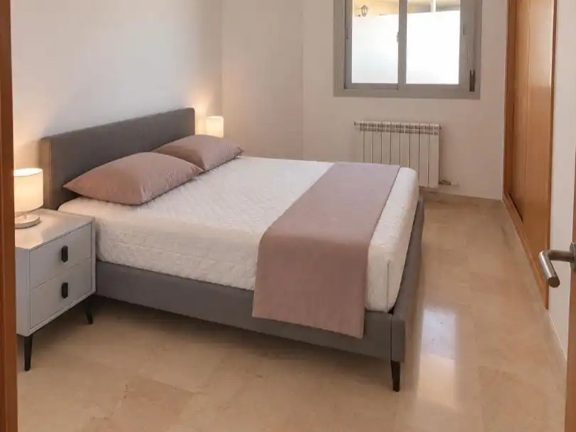 Schlafzimmer von Wohnung zur Miete in  Palma de Mallorca mit Klimaanlage, Terrasse und Balkon