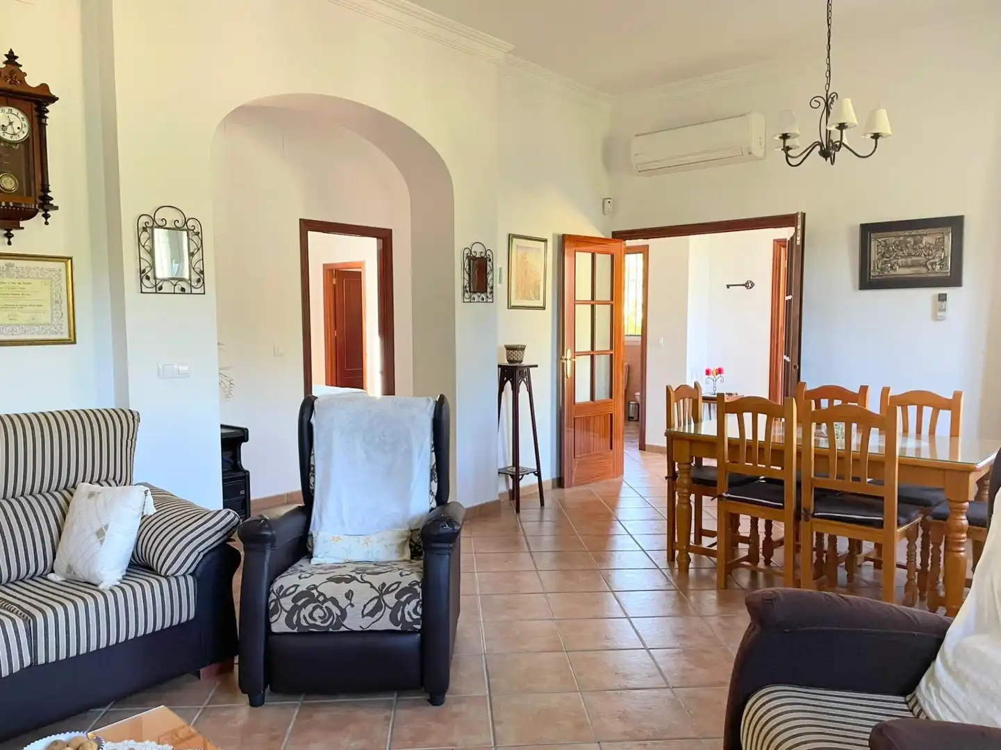Dining room of Houses for sale in Hinojos  with Air Conditioner, Heating and Private garden
