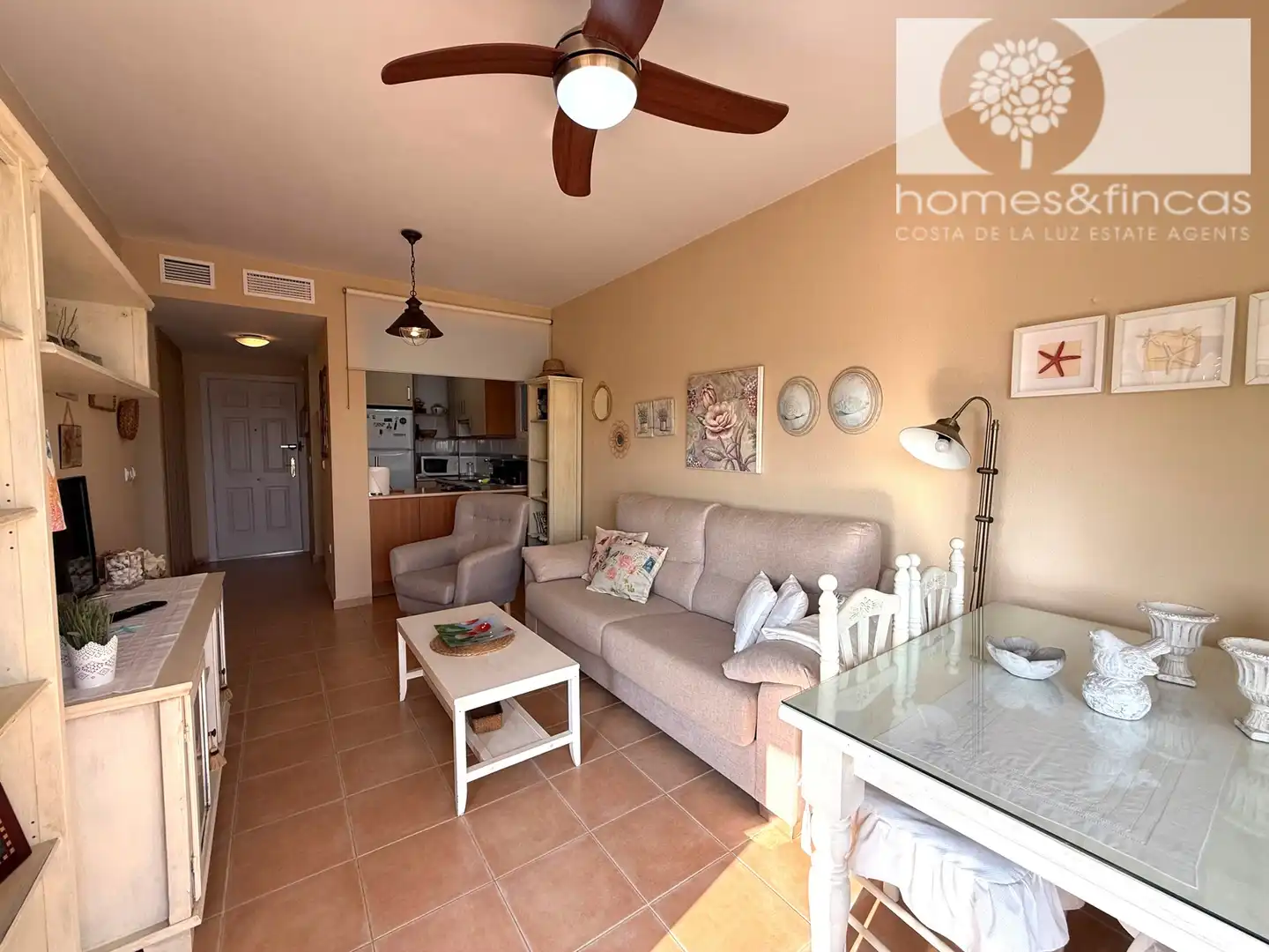Living room of Flat for sale in Ayamonte  with Terrace and Furnished