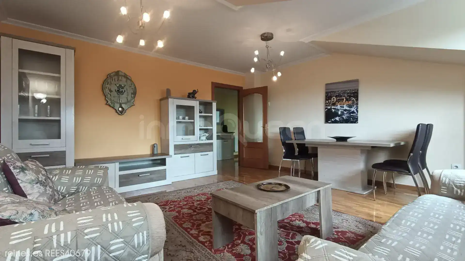 Sala de estar de Piso de alquiler en Siero con Calefacción y Amueblado