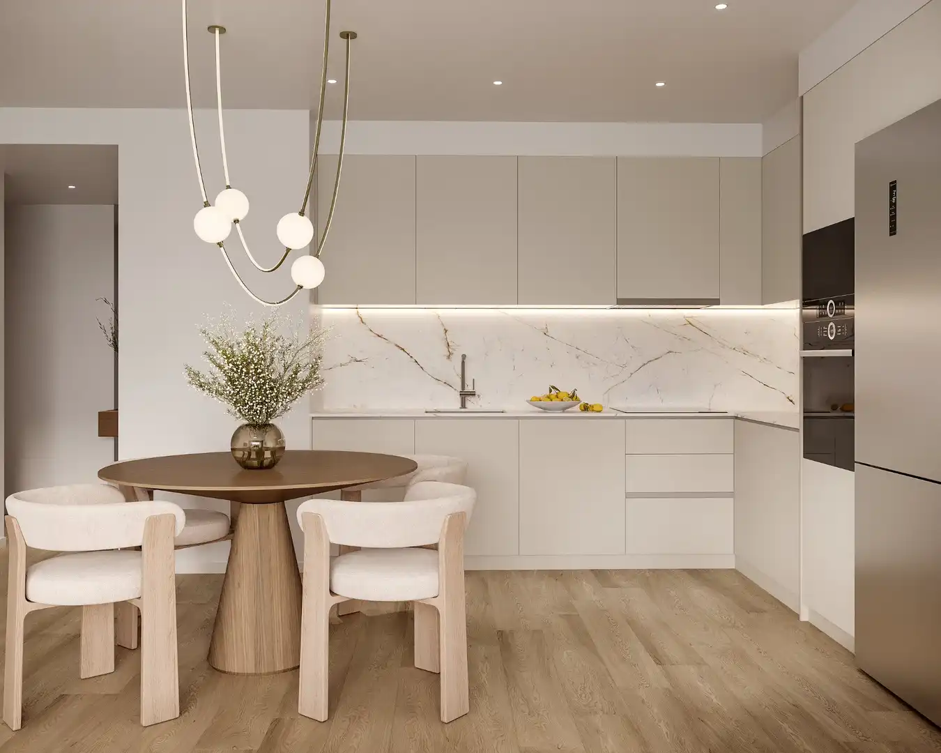 Cocina de Piso en venta en Alicante / Alacant con Balcón y Piscina comunitaria
