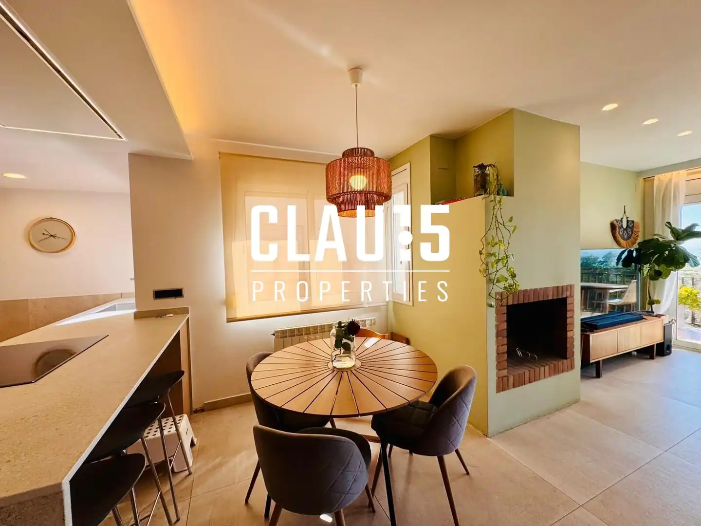Küche von Maisonette zum Verkauf in Blanes mit Klimaanlage, Heizung und Terrasse