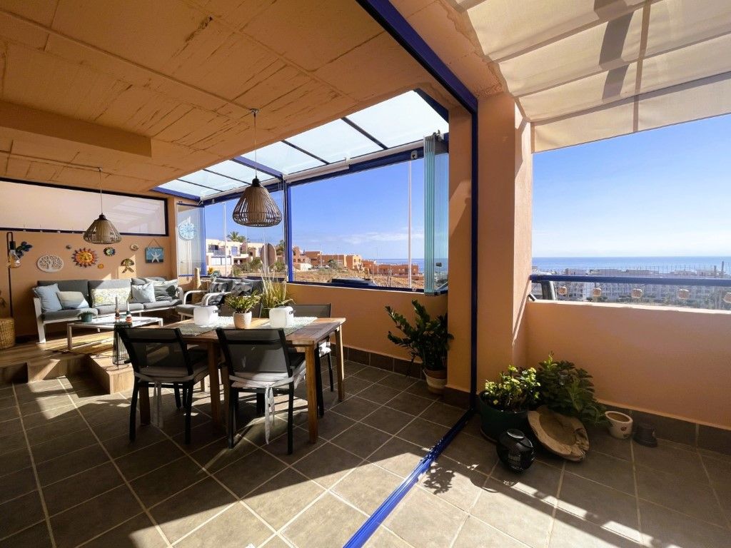 Terrassa de Apartament en venda en Mojácar amb Aire condicionat, Jardí privat i Terrassa