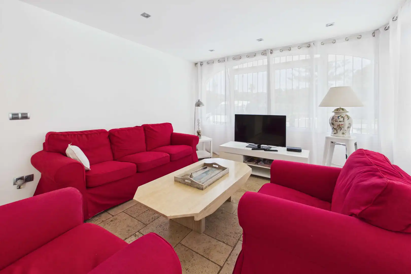 Sala de estar de Finca rústica en venta en Muro con Aire acondicionado, Terraza y Amueblado