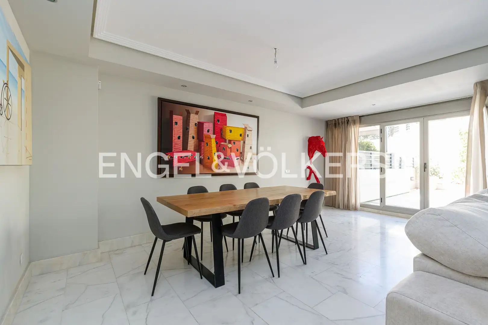 Dining room of Detached homes for rent in Boadilla del Monte  with Air Conditioner, Heating and Parquet flooring
