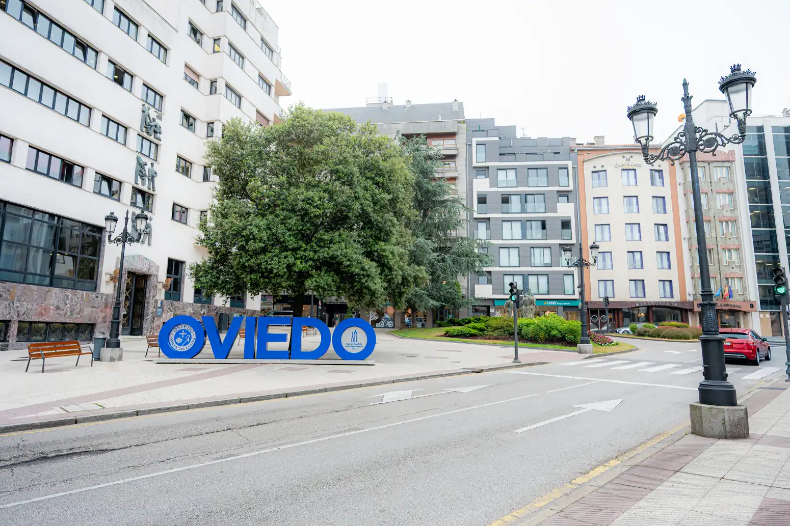 Exterior view of Flat for sale in Oviedo   with Heating, Parquet flooring and Terrace