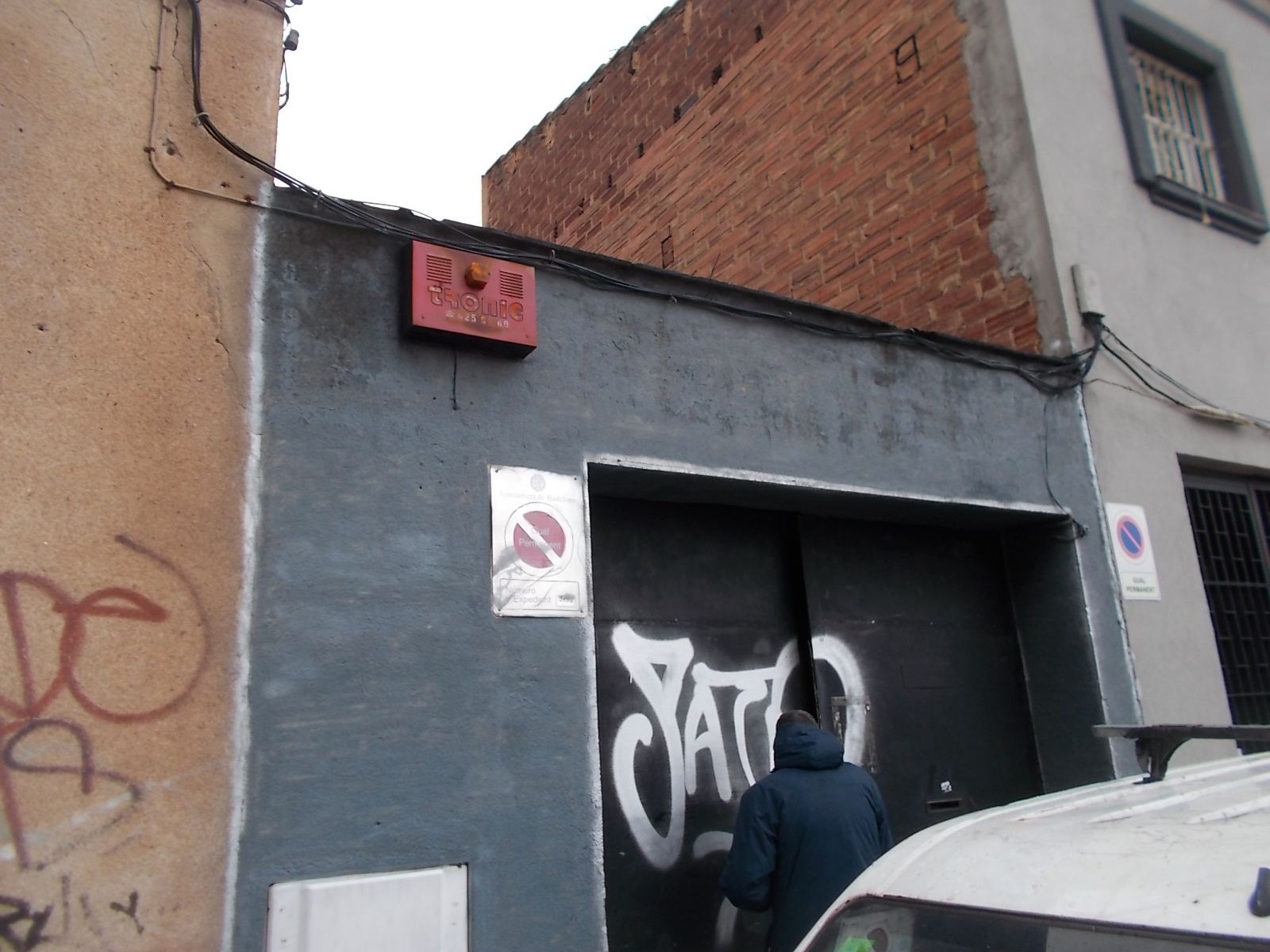 Exterior view of Industrial buildings for sale in Badalona  with Alarm