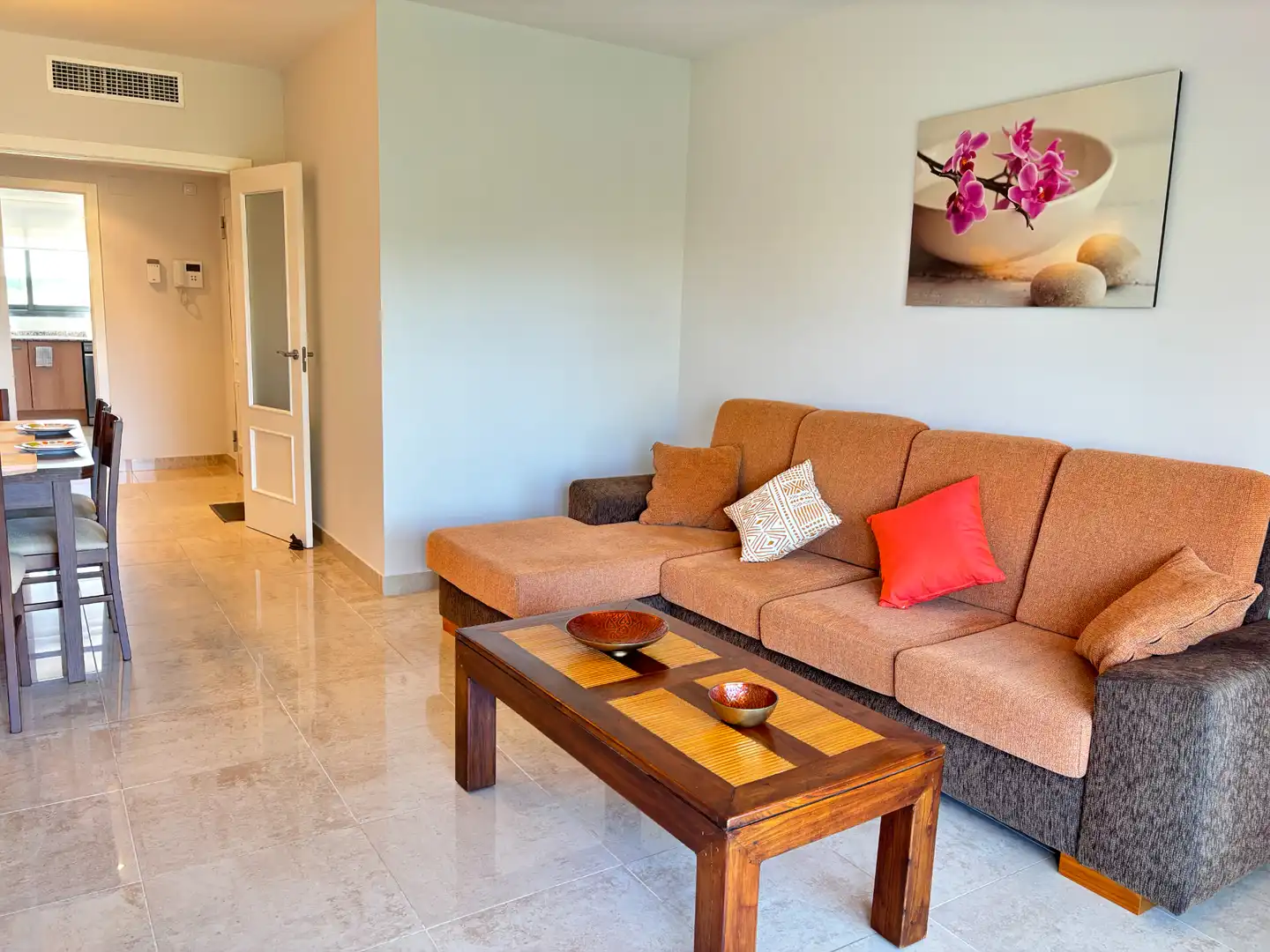 Living room of Apartments for rent in Dénia  with Air Conditioner, Terrace and Furnished