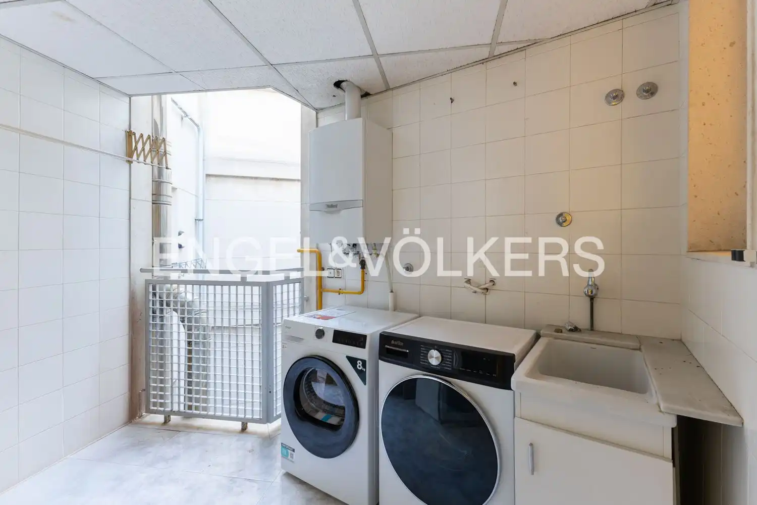 Cocina de Piso de alquiler en Valencia con Aire acondicionado, Calefacción y Amueblado