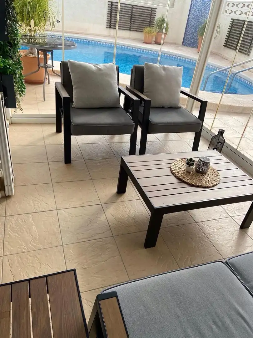 Terrace of Detached homes for sale in L'Alfàs del Pi  with Air Conditioner, Heating and Swimming Pool