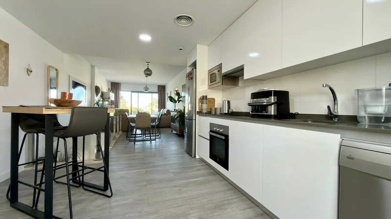 Küche von Maisonette zum Verkauf in Finestrat mit Klimaanlage, Heizung und Privatgarten