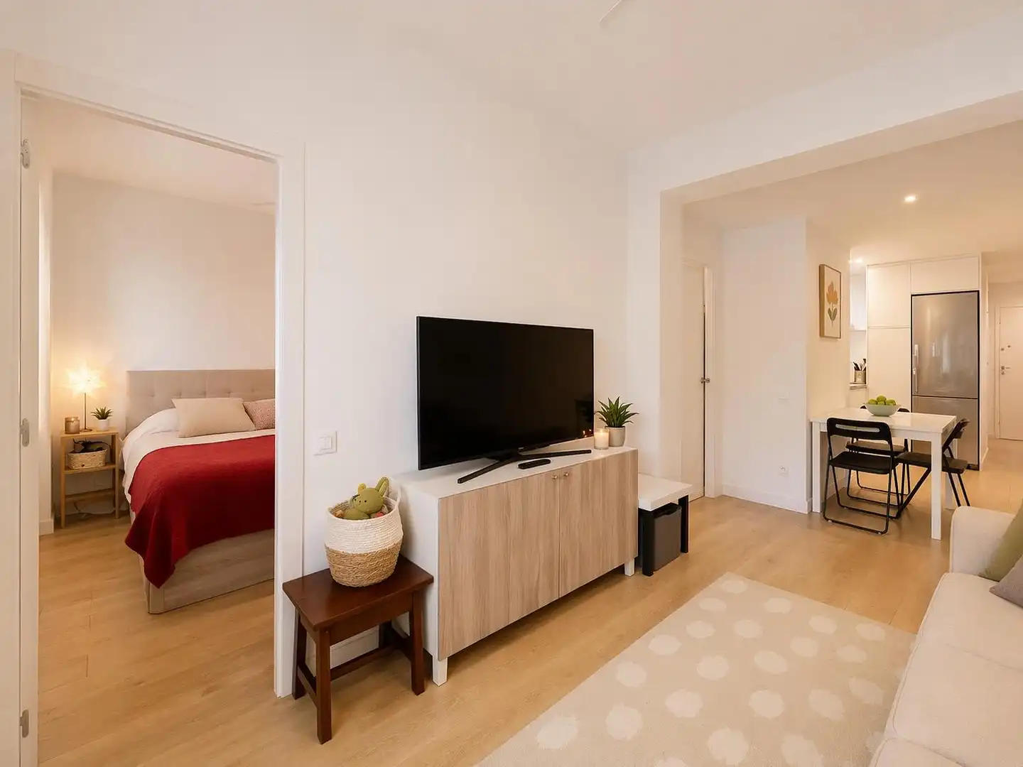 Wohnzimmer von Wohnungen zum Verkauf in  Barcelona Capital mit Parkett und Terrasse