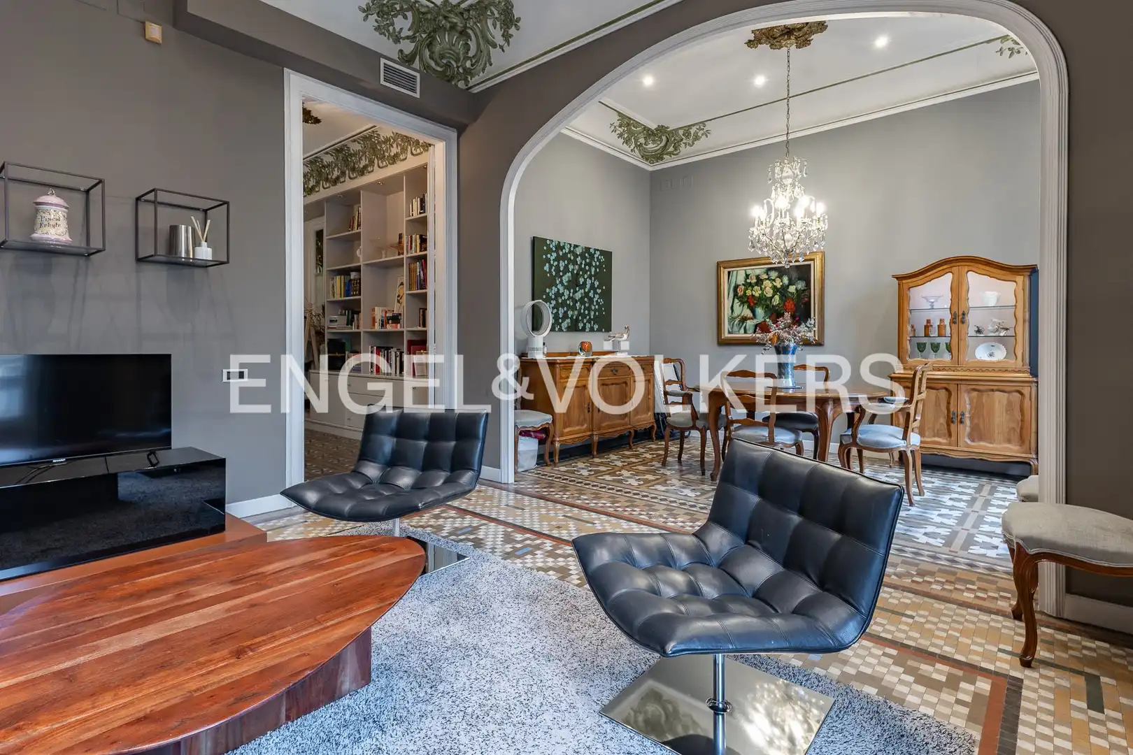 Sala de estar de Piso en venta en Eixample