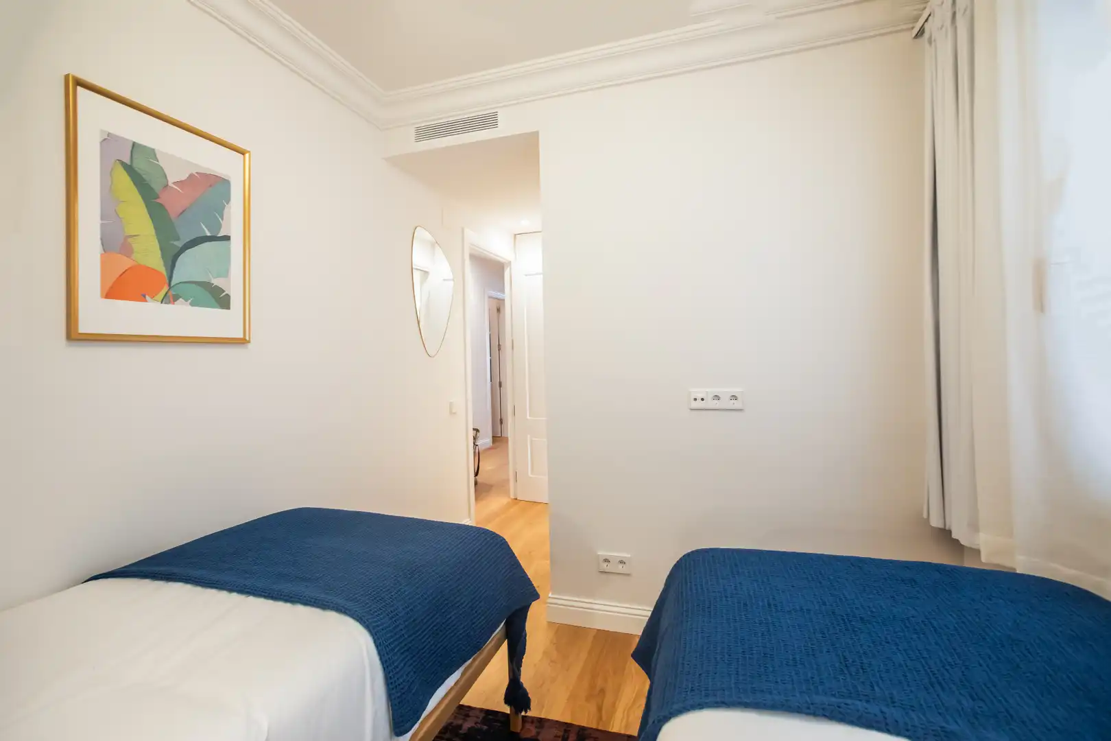 Schlafzimmer von Wohnung zur Miete in Barcelona mit Klimaanlage, Heizung und Parkett
