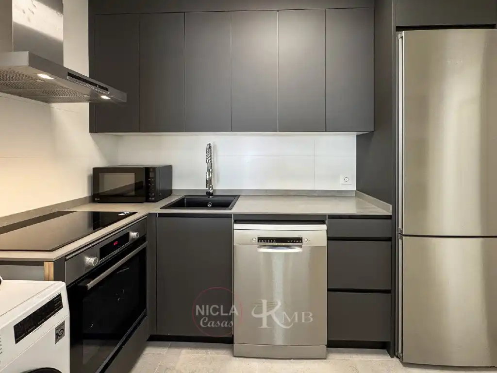 Cocina de Apartamento en venta en Garrucha con Aire acondicionado, Terraza y Amueblado