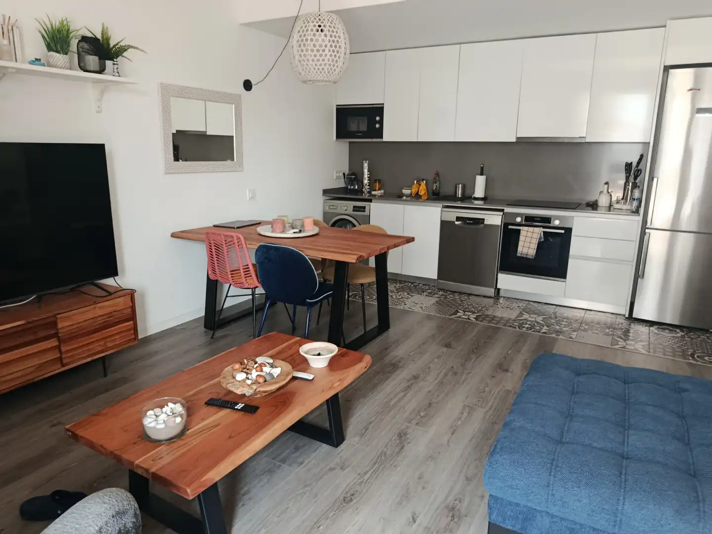 Kitchen of Attic for rent in Vilanova i la Geltrú  with Air Conditioner, Parquet flooring and Terrace
