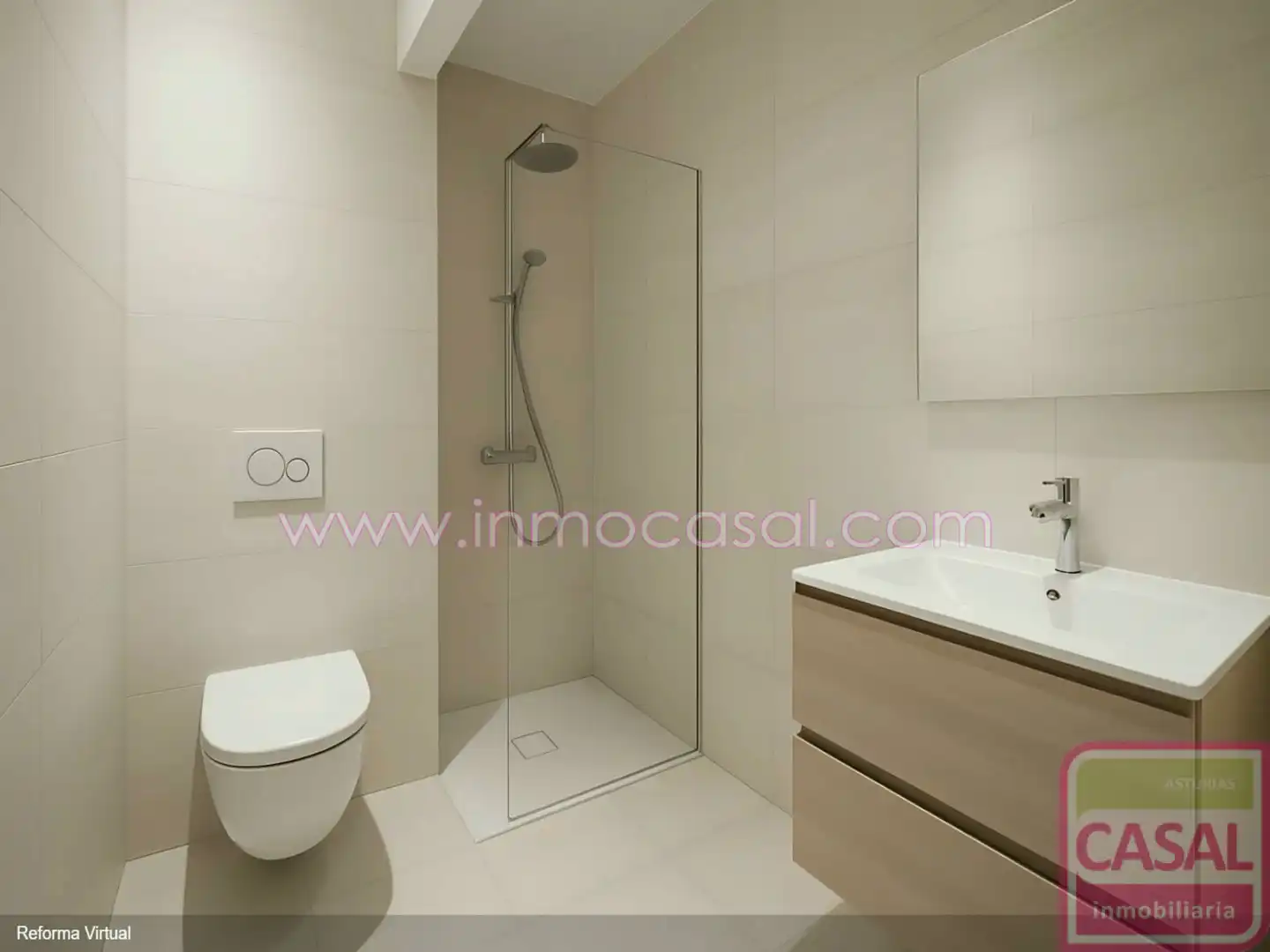 Badezimmer von Wohnung zum Verkauf in Avilés mit Heizung