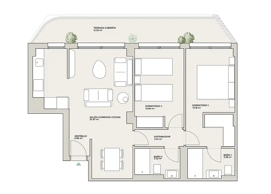 Apartamento con jardín en venta en La Carihuela - Los Nidos, imagen 11