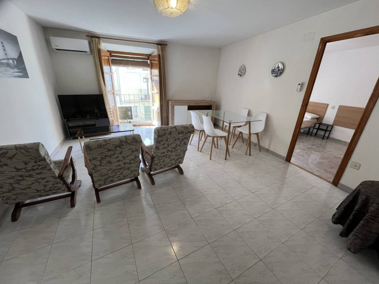 Living room of Flat to rent in Alcañiz  with Air Conditioner, Heating and Furnished