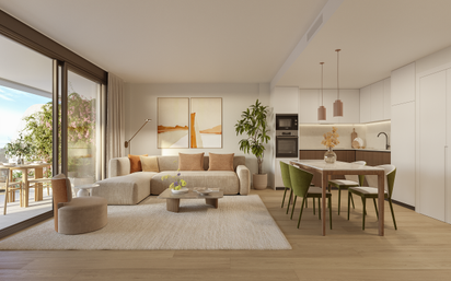 Sala d'estar de Apartament en venda en Mijas amb Aire condicionat, Calefacció i Jardí privat