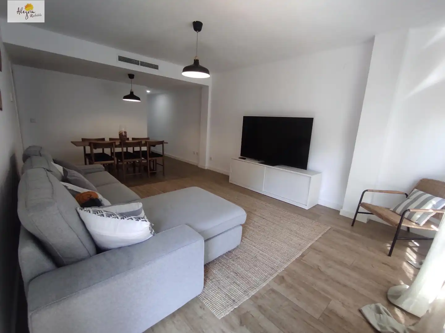 Wohnzimmer von Wohnungen zur Miete in Valencia mit Klimaanlage, Heizung und Terrasse