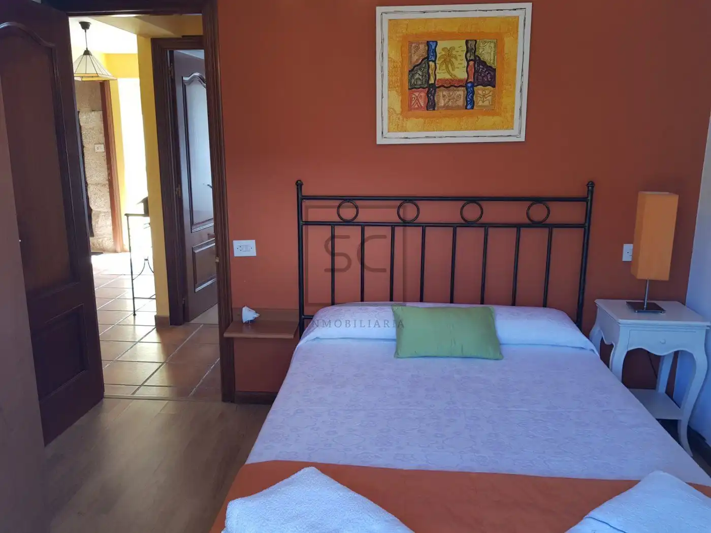 Schlafzimmer von Country house zum Verkauf in Laxe mit Heizung, Terrasse und Möbliert