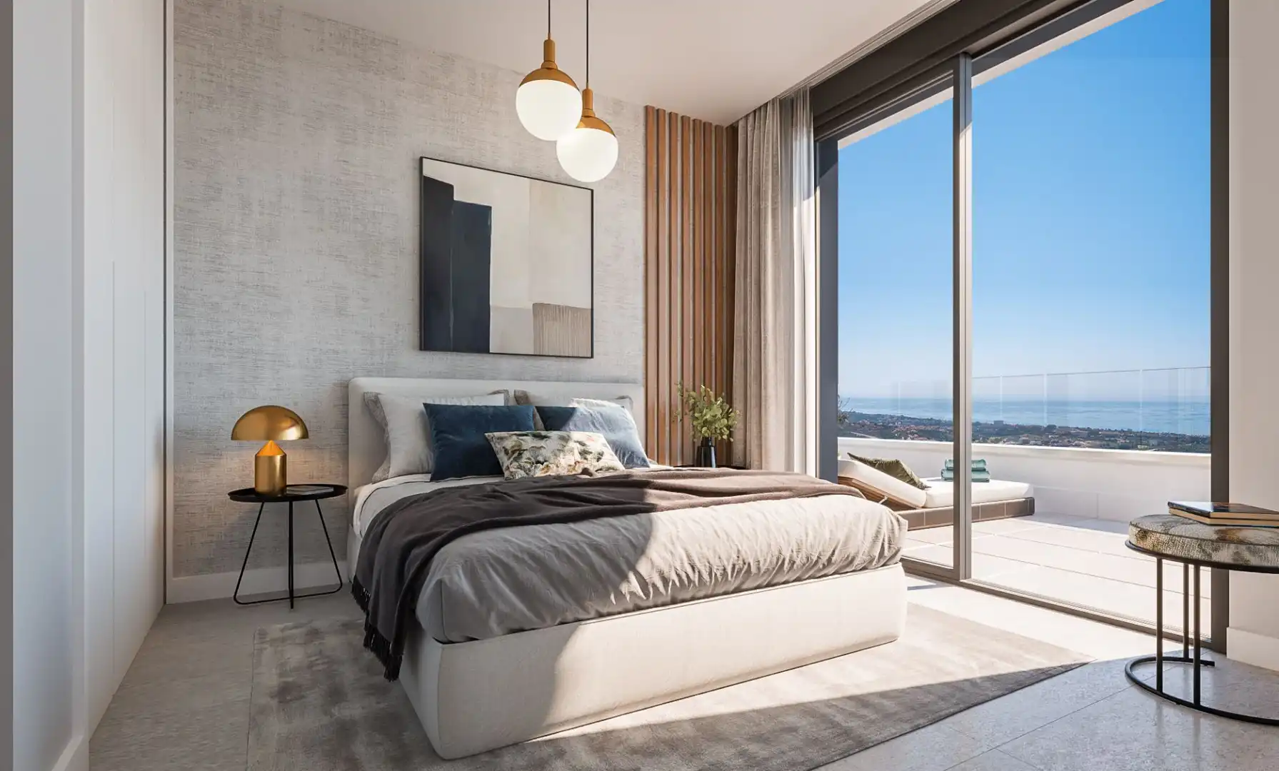Bedroom of Flat for sale in Marbella  with Air Conditioner, Terrace and Storage room