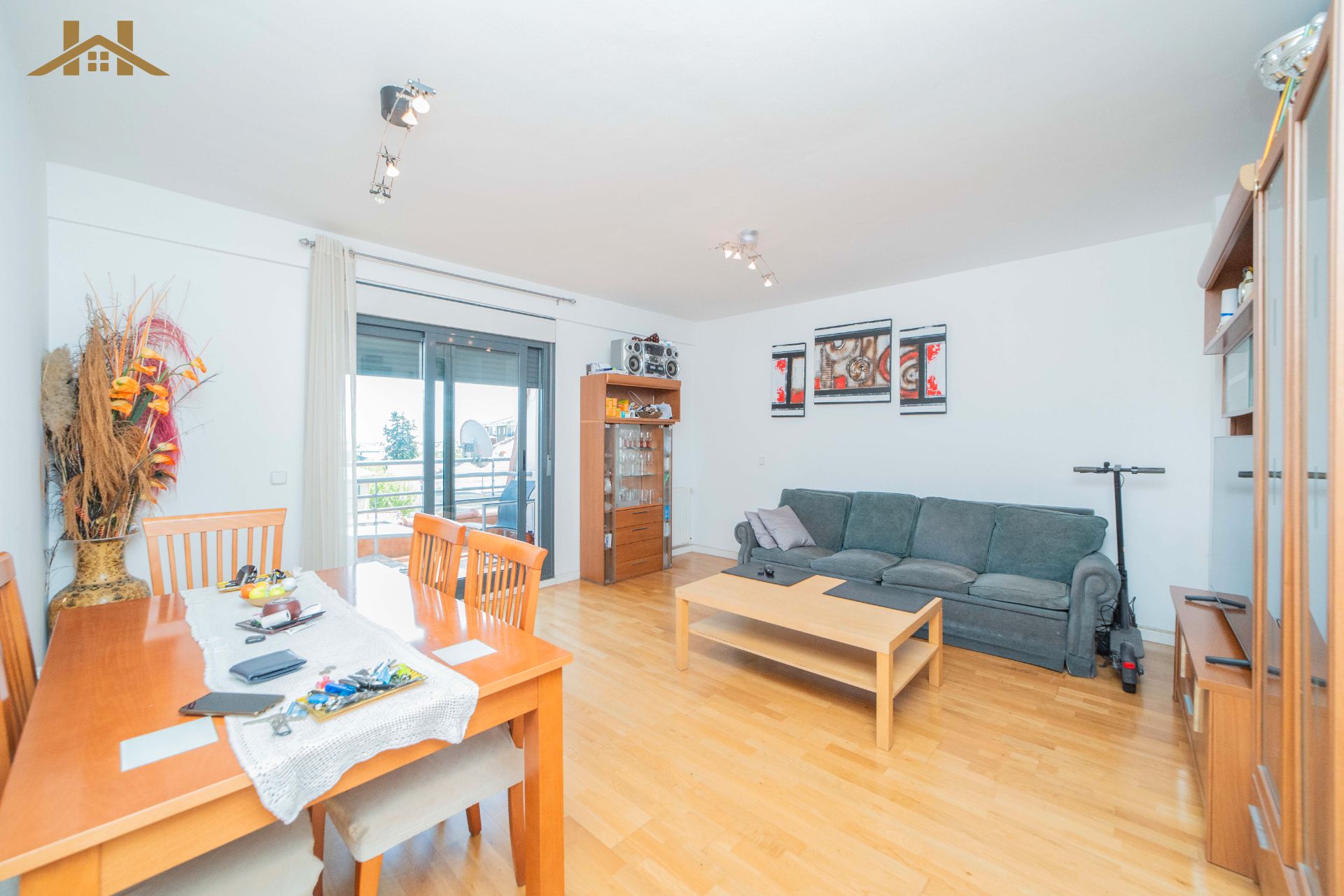 Living room of Flat for sale in El Escorial  with Heating, Parquet flooring and Terrace