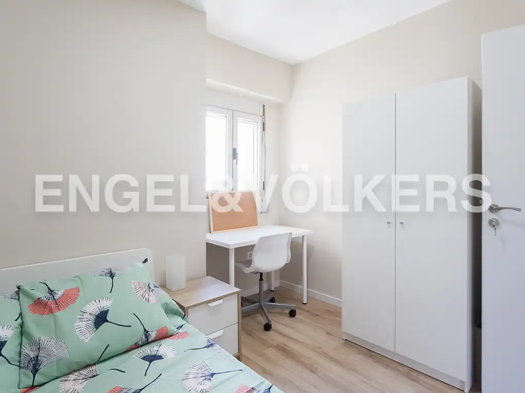Bedroom of Flat for rent in Valencia  with Air Conditioner, Heating and Parquet flooring