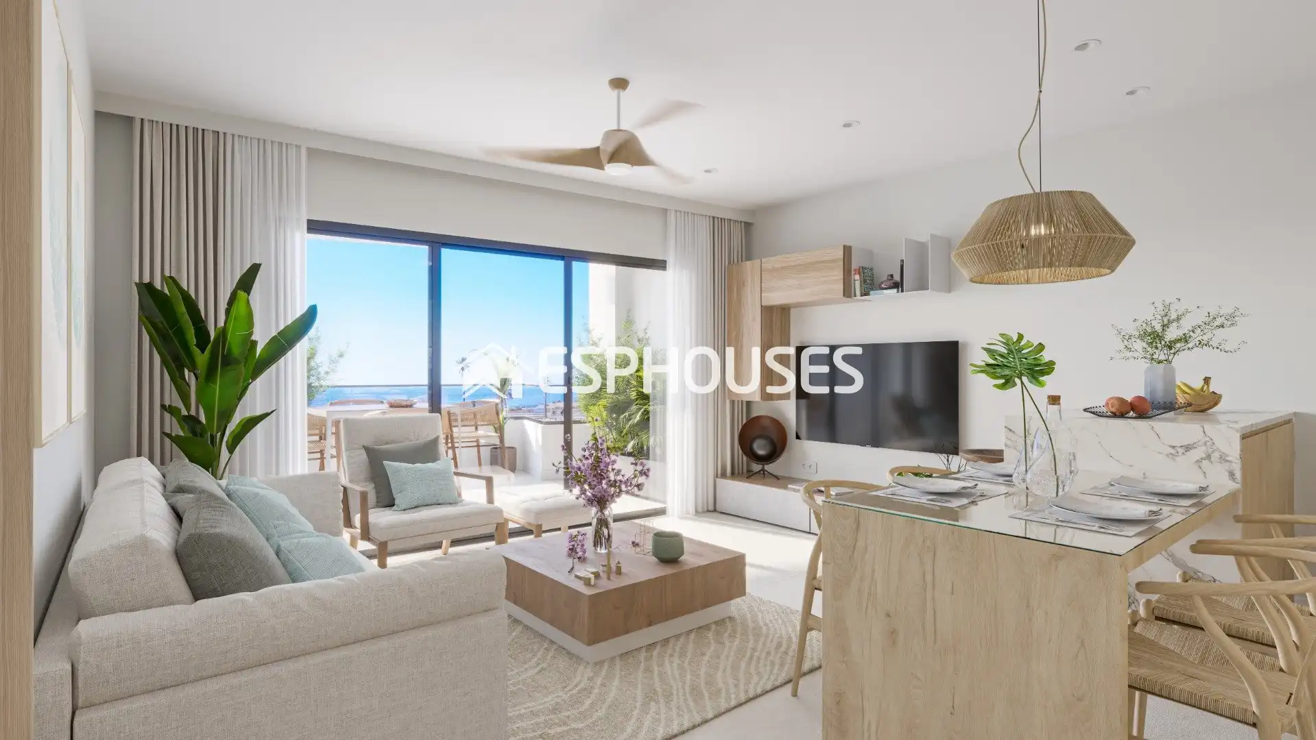 Sala de estar de Planta baja en venta en San Pedro del Pinatar con Aire acondicionado, Terraza y Balcón