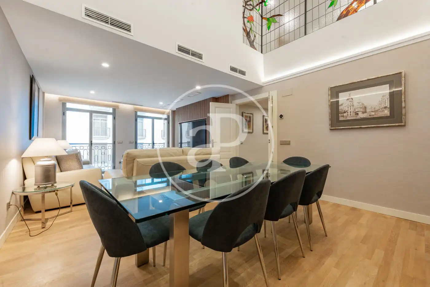 Dining room of Flat for rent in Madrid  with Air Conditioner, Heating and Terrace