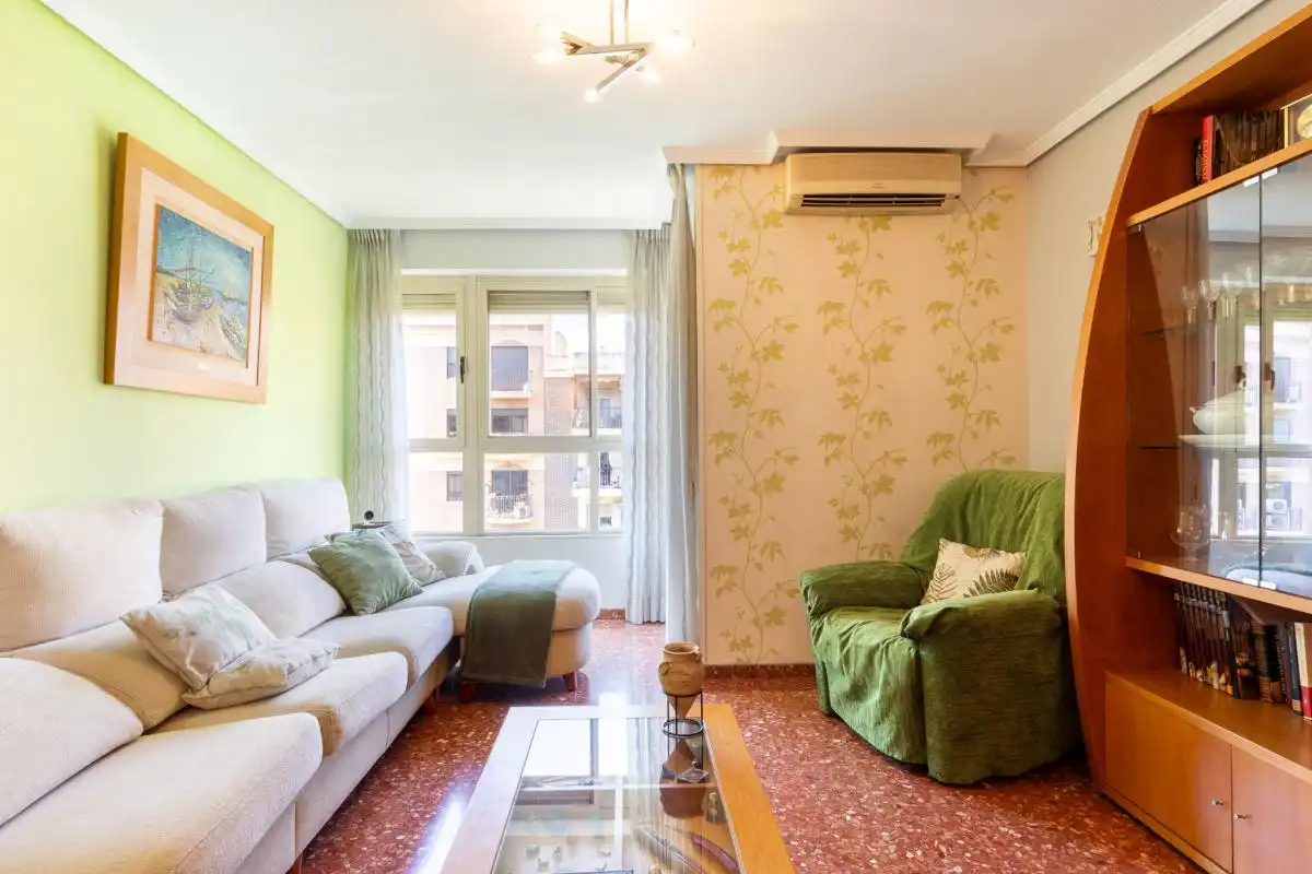 Sala de estar de Piso en venta en Valencia con Aire acondicionado y Calefacción