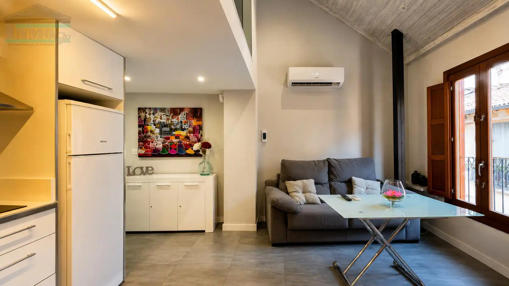 Living room of Duplexes for rent in Granada  with Air Conditioner, Furnished and Washing machine