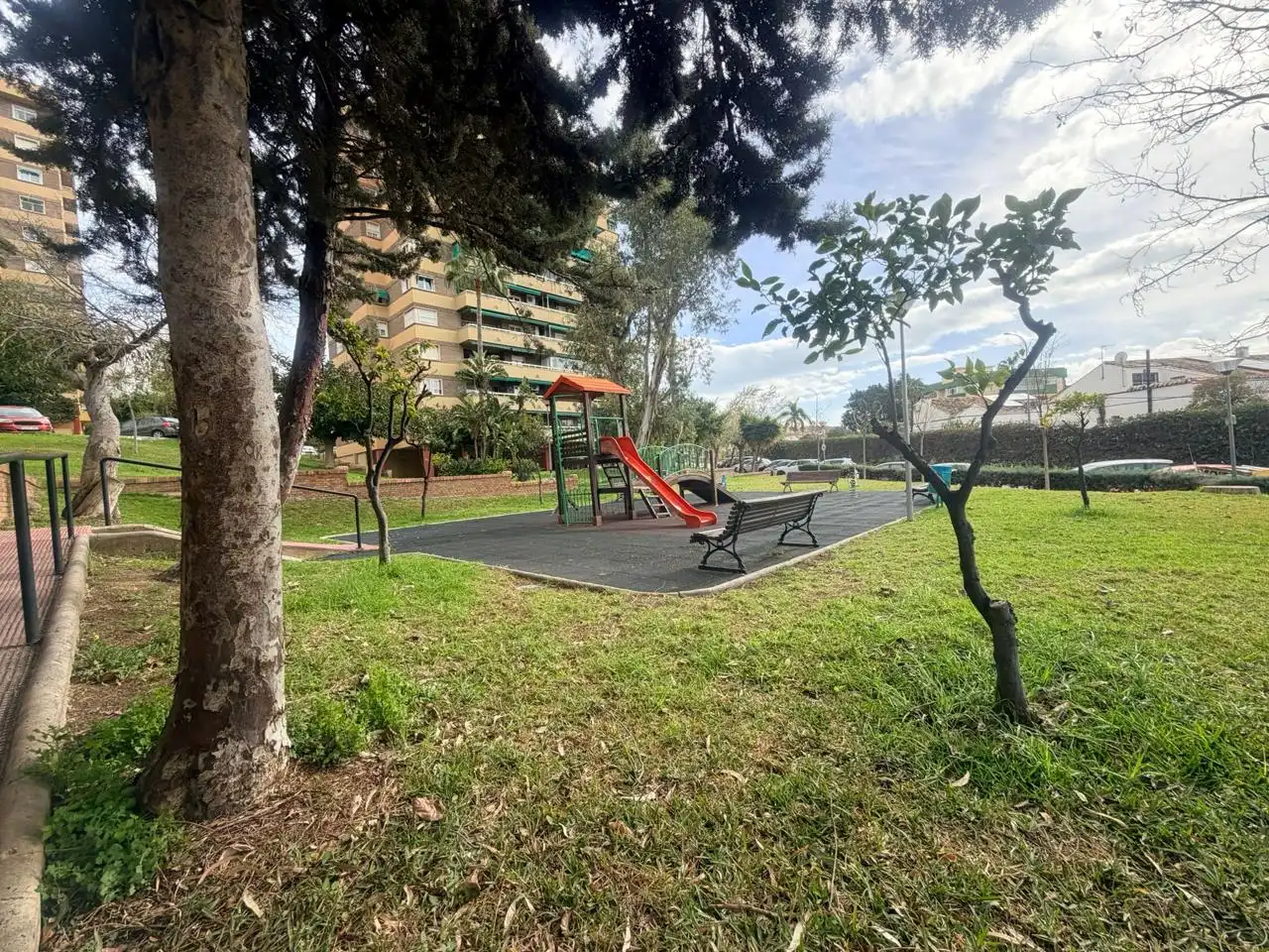 Parking of Flat for sale in Málaga  with Parquet flooring, Terrace and Storage room