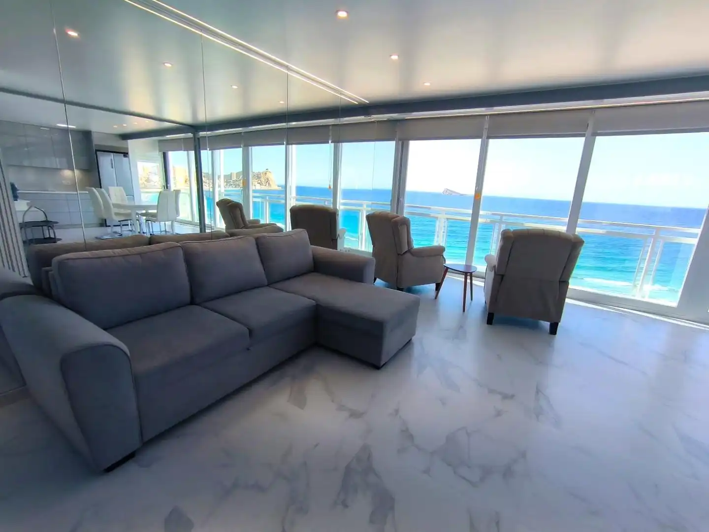 Living room of Flat for sale in Benidorm  with Air Conditioner, Heating and Furnished