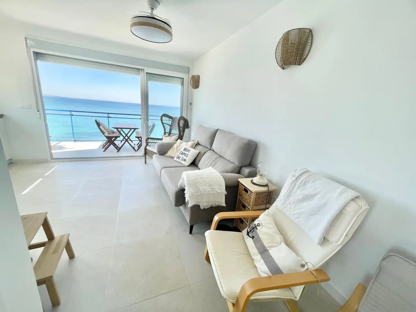 Living room of Apartments for rent in La Manga del Mar Menor  with Air Conditioner, Heating and Terrace