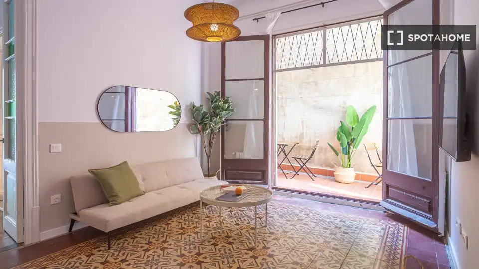 Living room of Flat for share in Sant Andreu