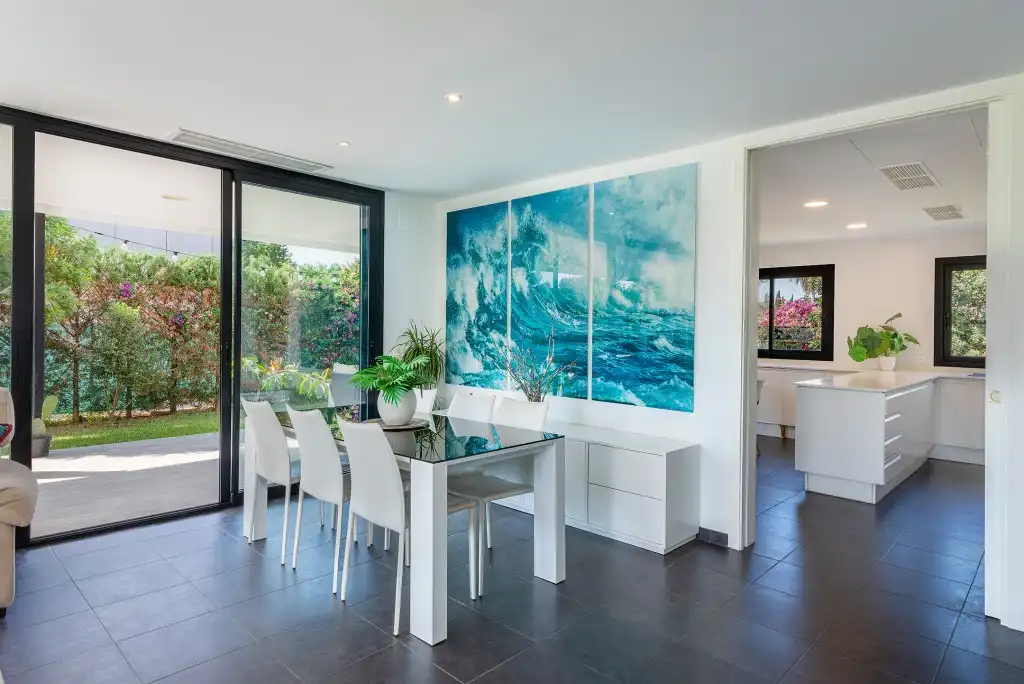 Comedor de Casa o chalet en venta en  Palma de Mallorca con Aire acondicionado, Calefacción y Jardín privado